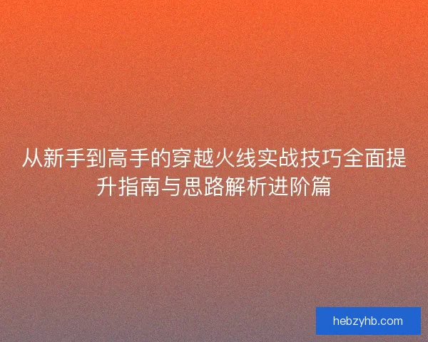 从新手到高手的穿越火线实战技巧全面提升指南与思路解析进阶篇 从新手到高手的穿越火线实战技巧全面提升指南与思路解析进阶篇